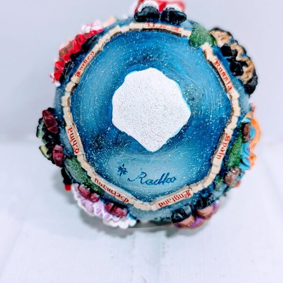 New VTG Christopher Radko Santas Around the World Glass Ball Ornament USA German - Picture 6 of 7